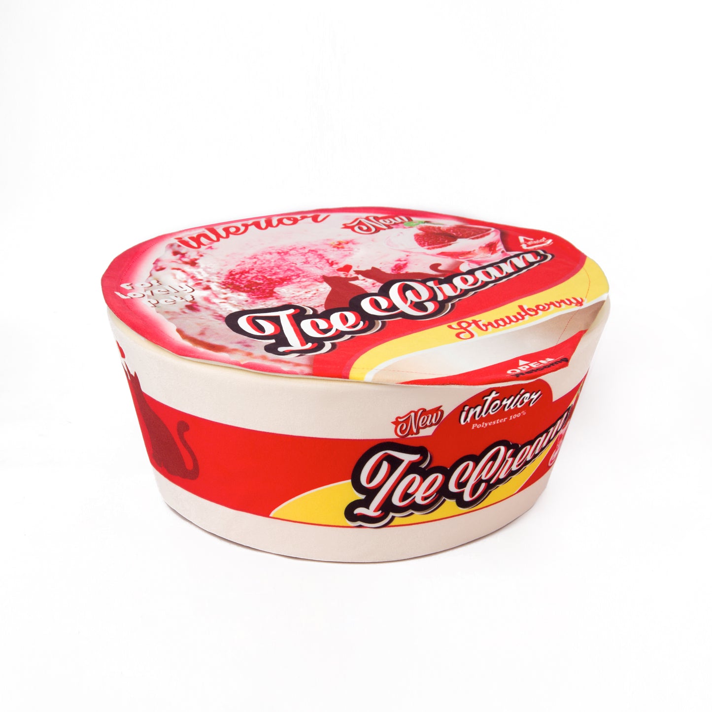 Kashima Strawberry Ice Cream Shaped Pet Bed
