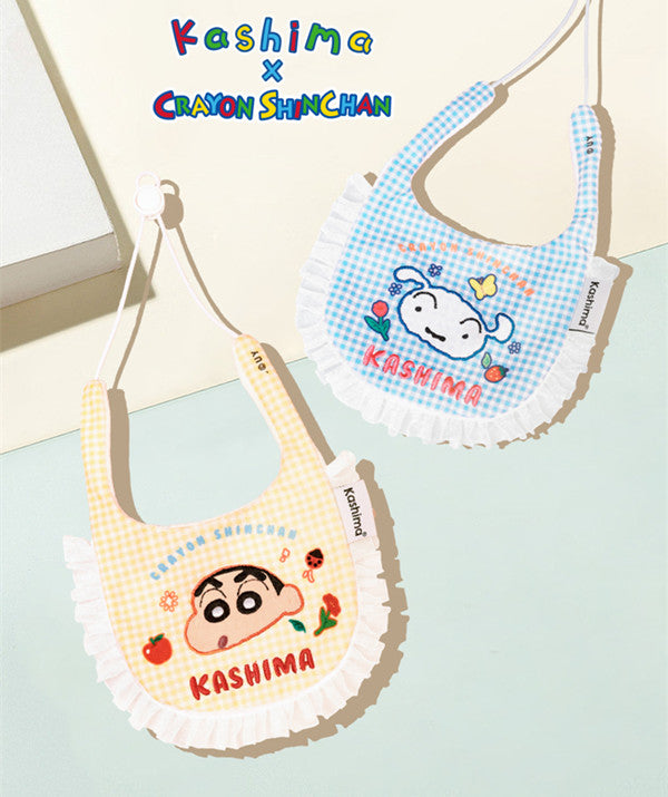 Kashima x Crayon Shin-chan Checked Pet BIB
