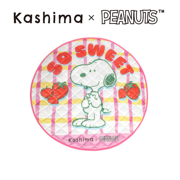 Kashima x Snoopy Strawberry Plaid Ice Pad