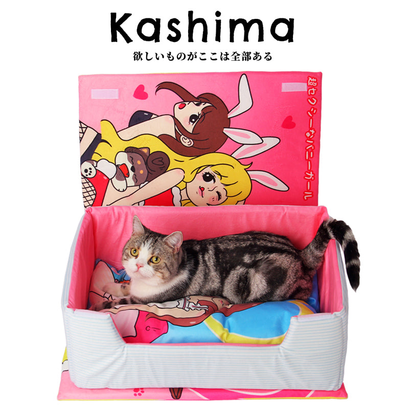 Kashima Bunny Girl Magazine Shaped Pet Bed