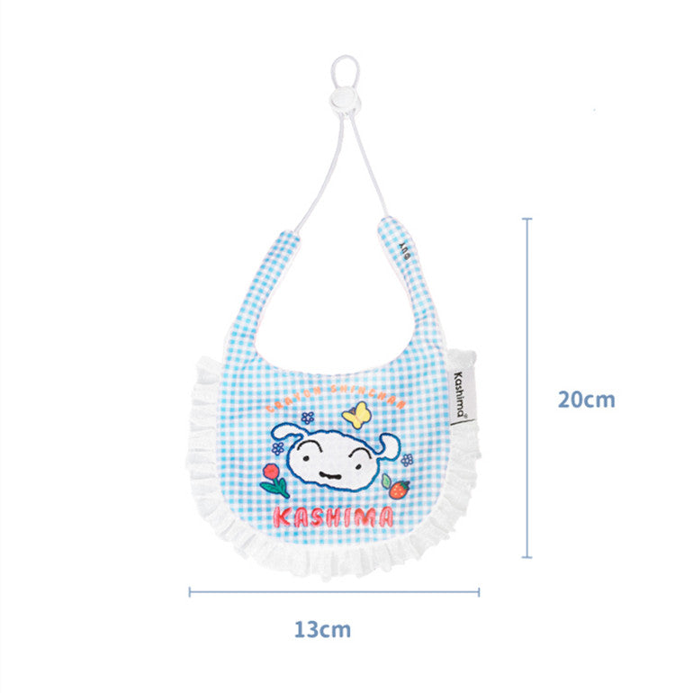 Kashima x Crayon Shin-chan Checked Pet BIB