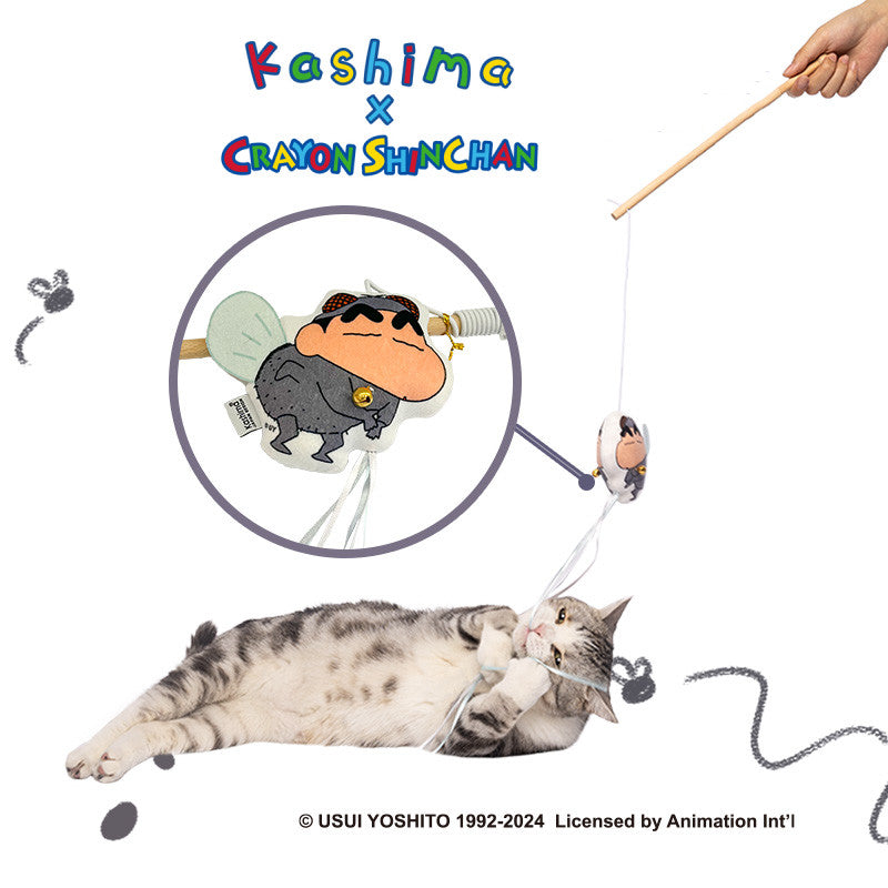 Kashima x Crayon shin-chan cosplay fly cat teaser stick