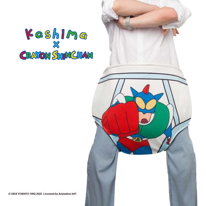 Kashima x Crayon Shin-chan Big Briefs with Action Kamen Pattern