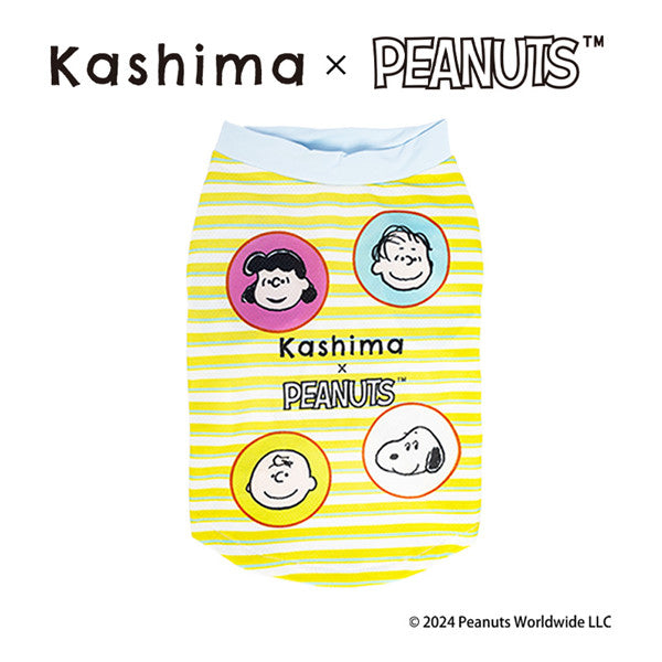 Kashima X Snoopy Blue striped cool-fabric clothes