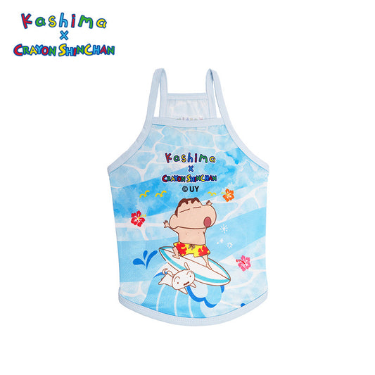 Kashima x Crayon Shin-chan Surfing Suspenders Pet clothes