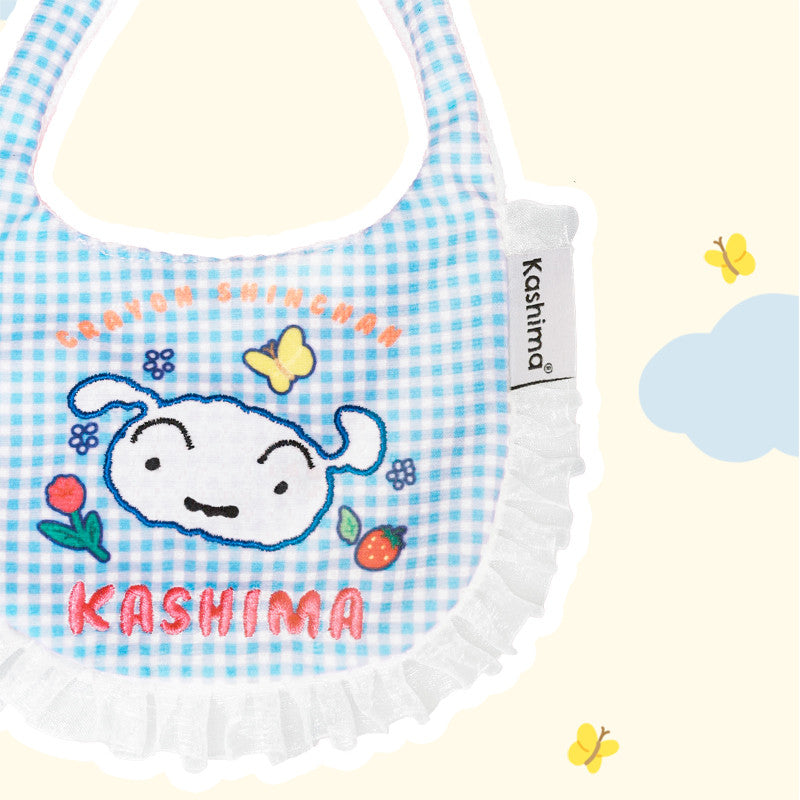 Kashima x Crayon Shin-chan Checked Pet BIB