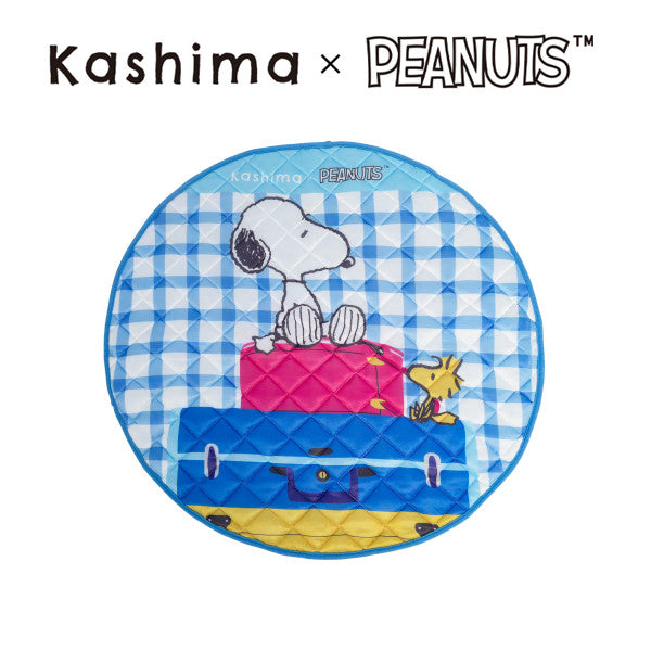 Kashima x Snoopy Blue Checkered Ice Pad