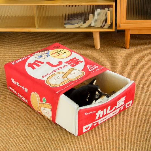 Kashima Biscuit Box Shaped Pet Bed