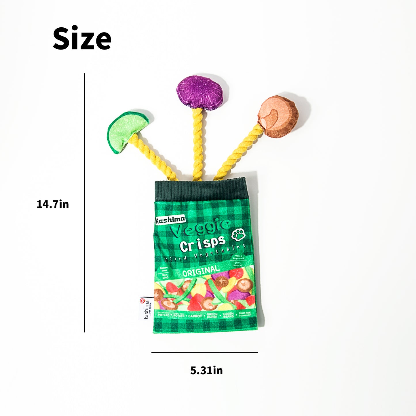 Kashima Fruit and Vegetable Chips Shaped Pet Toys