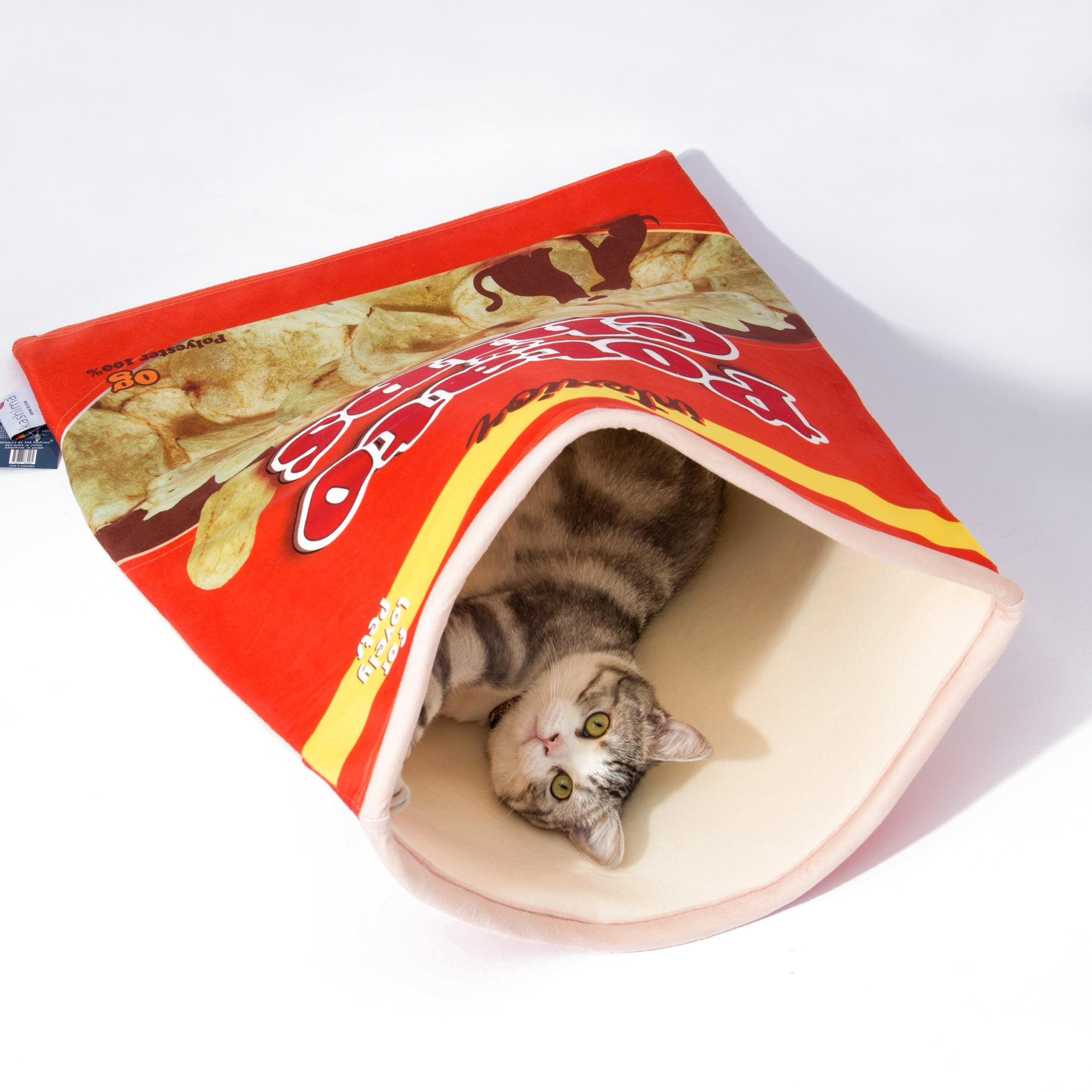 Kashima Potato Chips Shaped Semi-closed Pet Bed