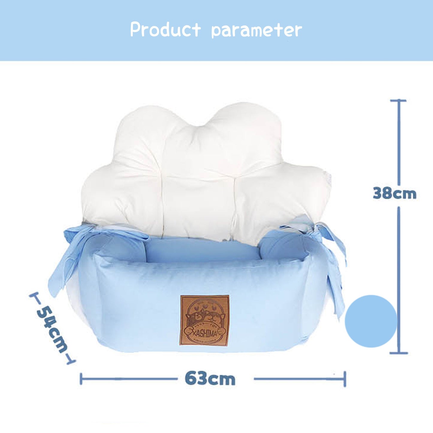 Kashima Izumo Cloud Shaped Waterproof Pet Bed